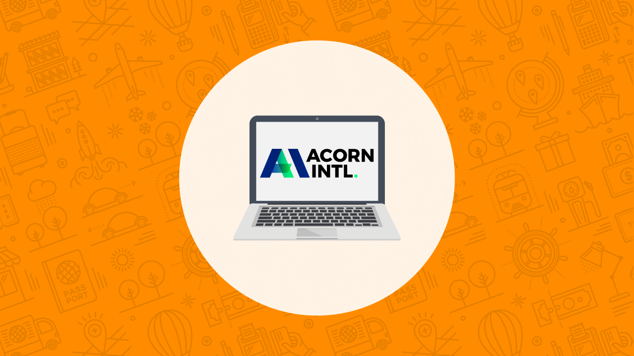 Acorn Logo on Laptop